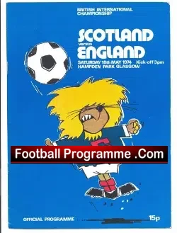 Scotland v England 1974