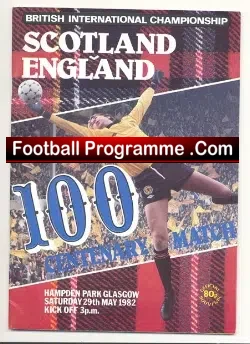 Scotland v England 1982 – Scottish v English