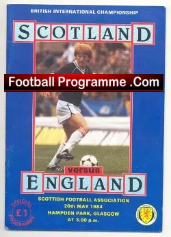 Scotland v England 1984 – Gary Lineker Debut