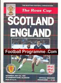 Scotland v England 1985 – Glasgow