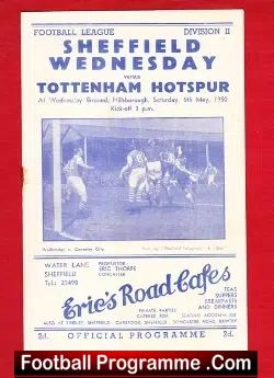 Sheffield Wednesday v Tottenham 1950 – Pirate – To Clear