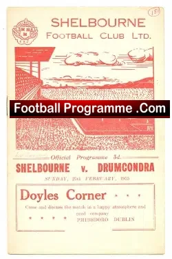 Shelbourne v Drumcondra 1955