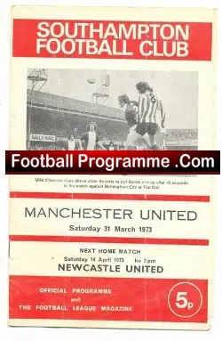 Southampton v Manchester United 1973 – Trevor Anderson Debut