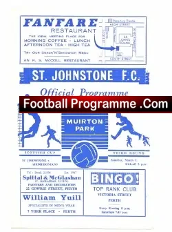 St Johnstone v Airdrieonians Airdrie 1968 – to clear