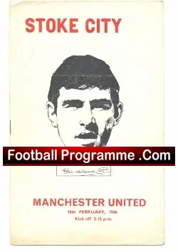 Stoke City v Manchester United 1966