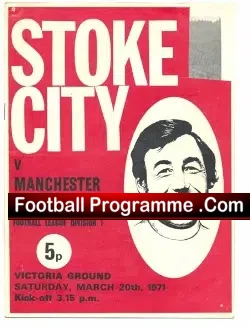 Stoke City v Manchester United 1971
