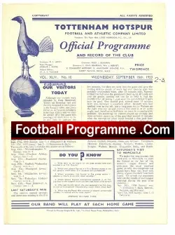 Tottenham Hotspur v Burnley 1953