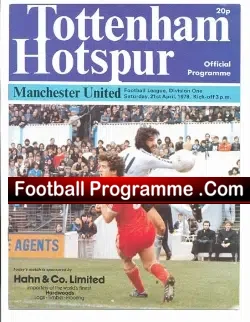 Tottenham Hotspur v Manchester United 1979