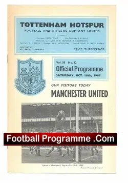 Tottenham Hotspur v Manchester United 1965 – First Substitution Sub