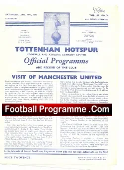Tottenham Hotspur v Manchester United 1960
