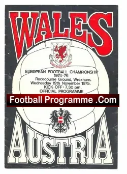Wales v Austria 1975