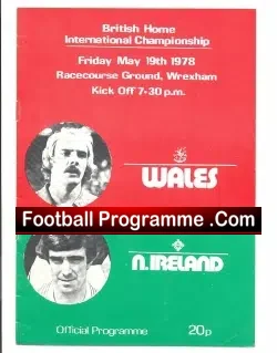 Wales v Northern Ireland 1978