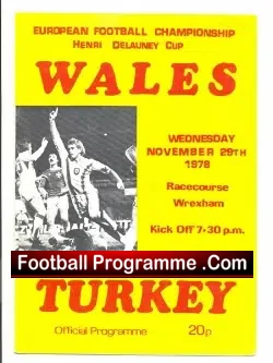 Wales v Turkey 1978