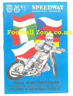 Overseas Speedway Final 1988 - Kontynentalny