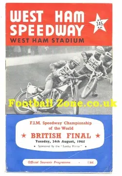 Speedway Championship World British Final 1965