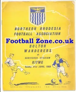 Northern Rhodesia v Bolton Wanderers 1959