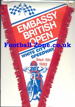 British Open Speedway Pennant 1982 White City
