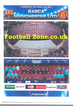 Barcelona v Manchester United 2007 – Pirate Programme