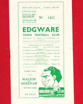 Edgware v Walton Hersham 1948