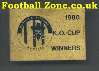 Berwick Speedway Badge 1980 Cup Winners