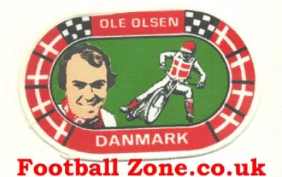Ole Olsen Speedway Sew On Patch - Denmark