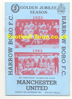 Harrow Borough v Manchester United 1983 – Anniversary Match