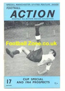 Football Action Monthly Magaine 1964 - Man Utd
