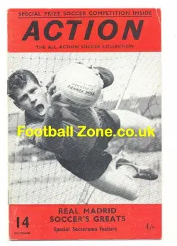 Football Action Monthly Magaine 1964 - Soccerama Real Madrid