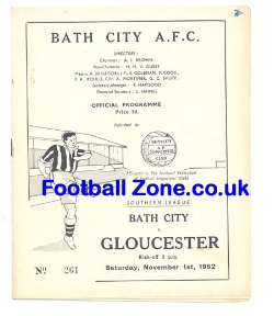Bath City v Gloucester City 1952