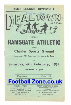 Deal Town v Ramsgate 1954