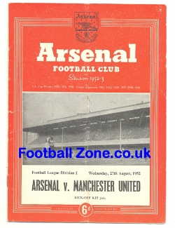 Arsenal v Manchester United 1952