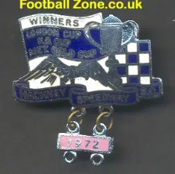 Hackney Speedway Badge 1972 + Year Bar