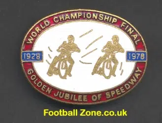 World Speedway Final 1978 Speedway Badge Wembley