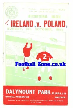 Ireland v Poland 1958 – Dalymount Park Dublin