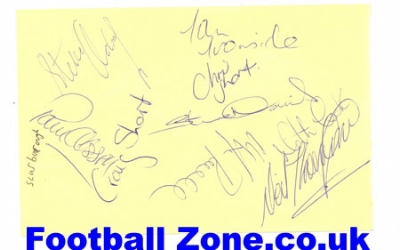 Scarborough + Bury Football Autographed Signed 1960’s