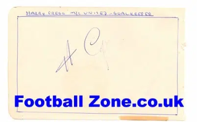 Manchester United Harry Gregg Autograph Busby Babe