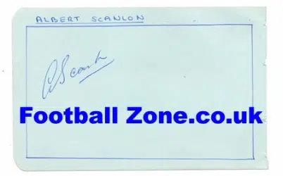 Manchester United Albert Scanlon Autograph Busby Babe + Shay