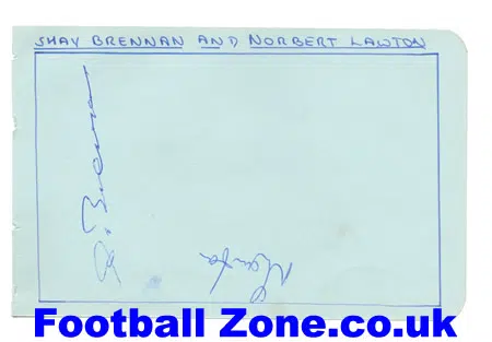 Manchester United Albert Scanlon Autograph Busby Babe + Shay