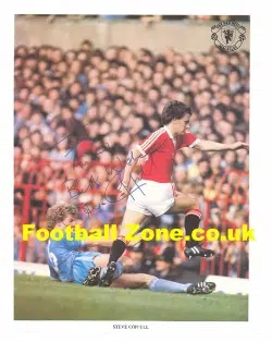 Manchester United Steve Coppell Autograph Picture