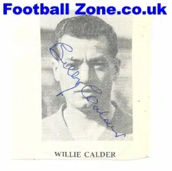 Bury Willie Calder Autograph early 1960’s