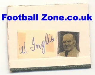 Manchester United Bill Inglis Autograph early 1960’s Man Utd