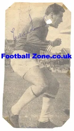 Leyton Orient Eddie Lewis Autographed Old Footballer Picture