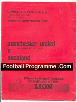 Auckland v Manchester United 1975 – Newmarket Park – New Zealand