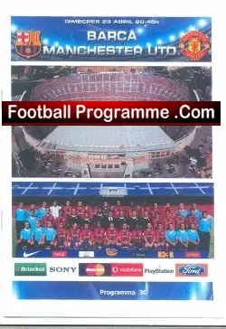 Barcelona v Manchester United 2007 – Pirate Programme