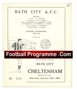 Bath City v Cheltenham Town 1953