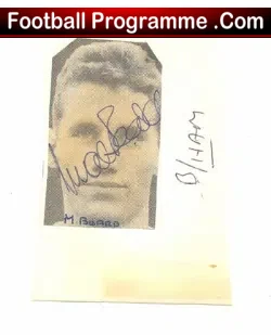 Birmingham City Malcolm Beard Autograph early 1960's - football programme