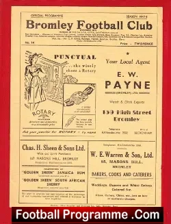 Bromley v Hendon 1947 – 1940s