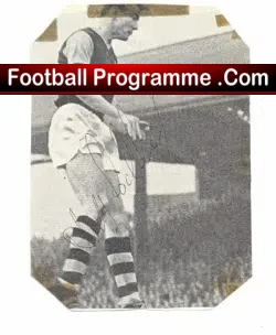 Burnley Andy Lockhead Autograph early 1960's - football programme