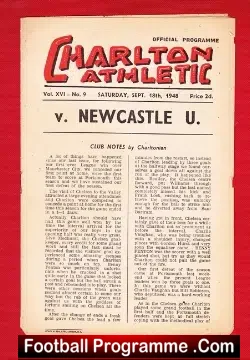 Charlton Athletic v Newcastle United 1948 – 1940s
