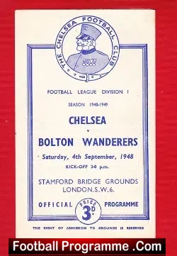 Chelsea v Bolton Wanderers 1948